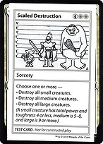 Magic the Gathering Card - Scaled Destruction - MTG Circle