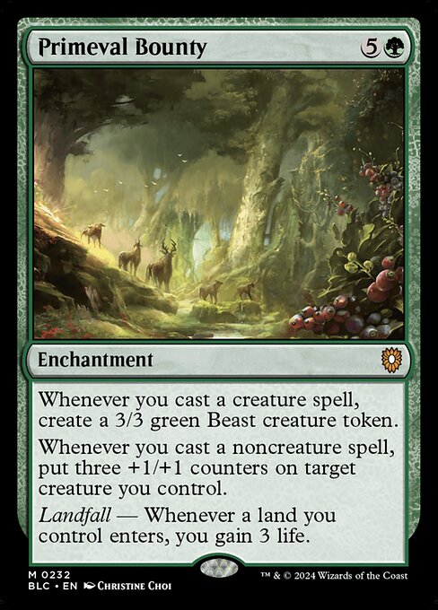 Magic the Gathering Card - Primeval Bounty - MTG Circle
