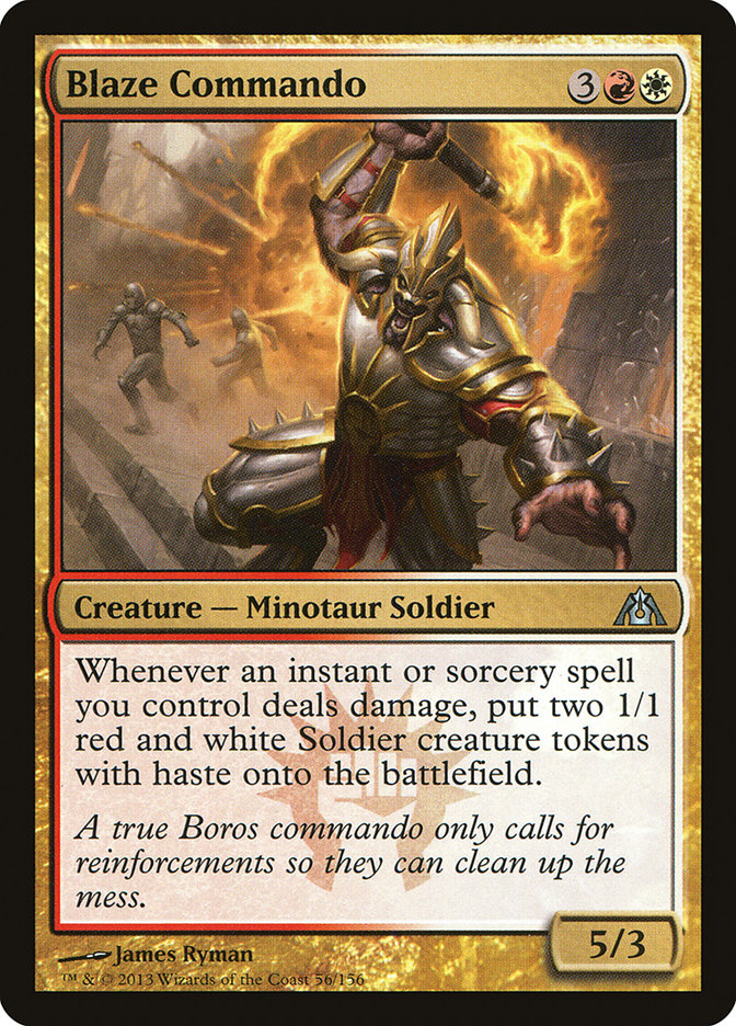 Magic the Gathering Card - Blaze Commando - MTG Circle