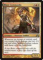 Magic the Gathering Card - Blaze Commando - MTG Circle