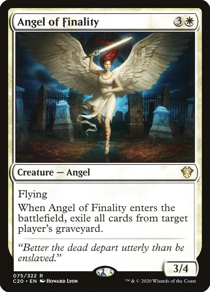 Magic the Gathering Card - Angel of Finality - MTG Circle