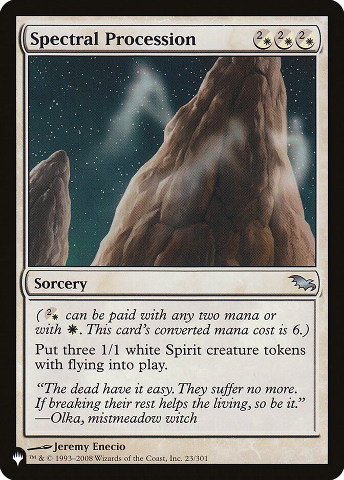Magic the Gathering Card - Spectral Procession - MTG Circle