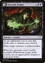 Magic the Gathering Card - Necrotic Fumes - MTG Circle