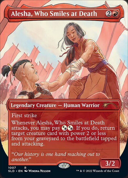 Magic the Gathering Card - Alesha, Who Smiles at Death - MTG Circle