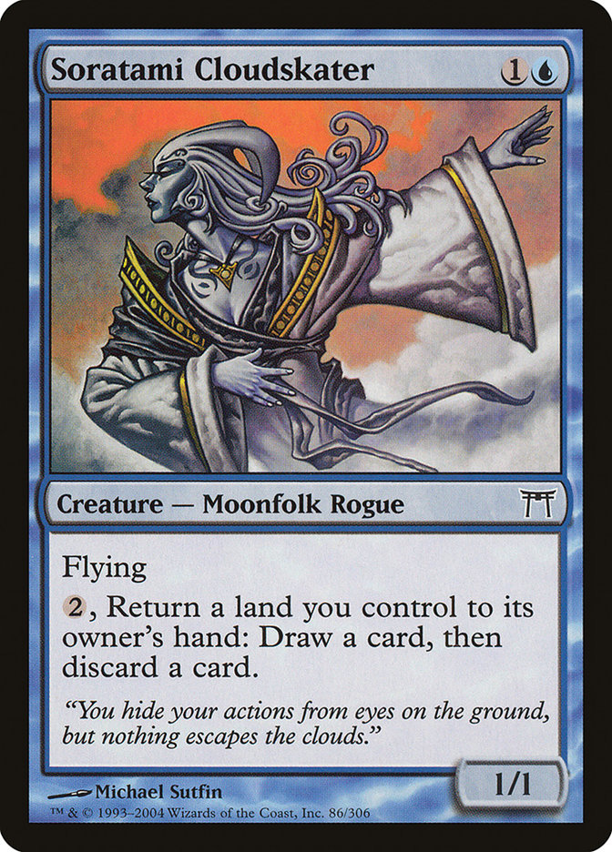 Magic the Gathering Card - Soratami Cloudskater - MTG Circle