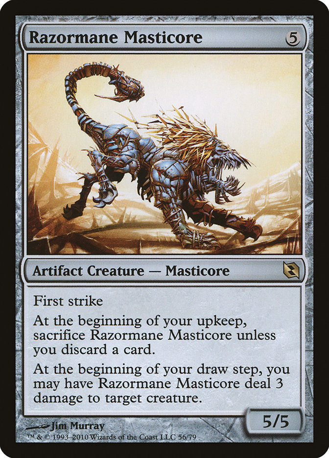 Magic the Gathering Card - Razormane Masticore - MTG Circle