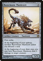 Magic the Gathering Card - Razormane Masticore - MTG Circle