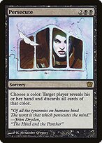 Magic the Gathering Card - Persecute - MTG Circle