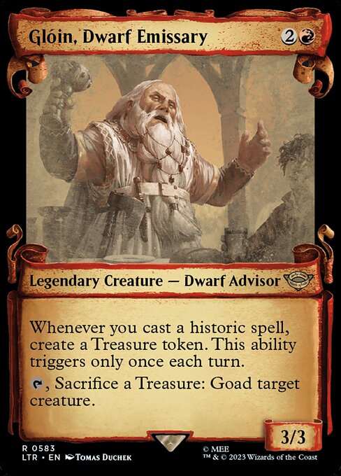 Magic the Gathering Card - Glóin, Dwarf Emissary - MTG Circle