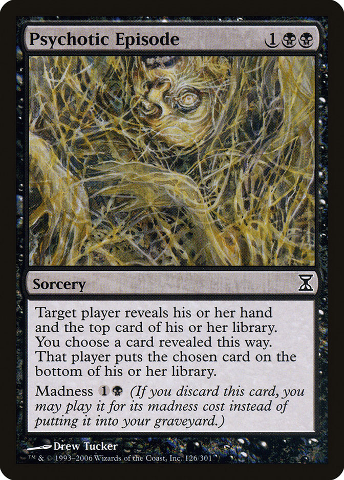 Magic the Gathering Card - Psychotic Episode - MTG Circle