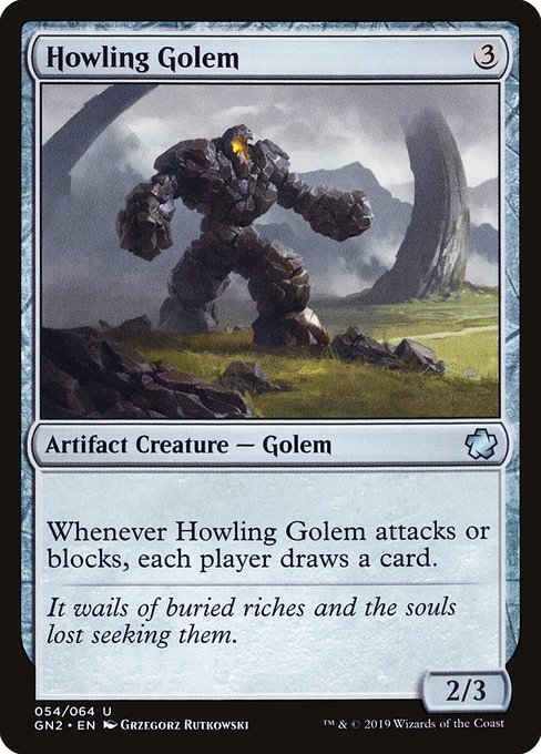 Magic the Gathering Card - Howling Golem - MTG Circle