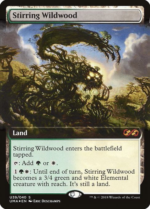 Magic the Gathering Card - Stirring Wildwood - MTG Circle