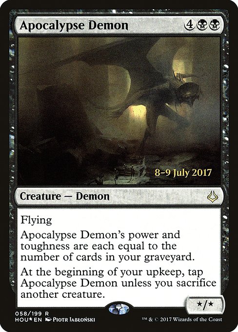 Magic the Gathering Card - Apocalypse Demon - MTG Circle
