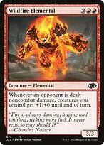Magic the Gathering Card - Wildfire Elemental - MTG Circle