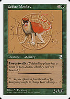 Magic the Gathering Card - Zodiac Monkey - MTG Circle