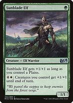 Magic the Gathering Card - Sunblade Elf - MTG Circle