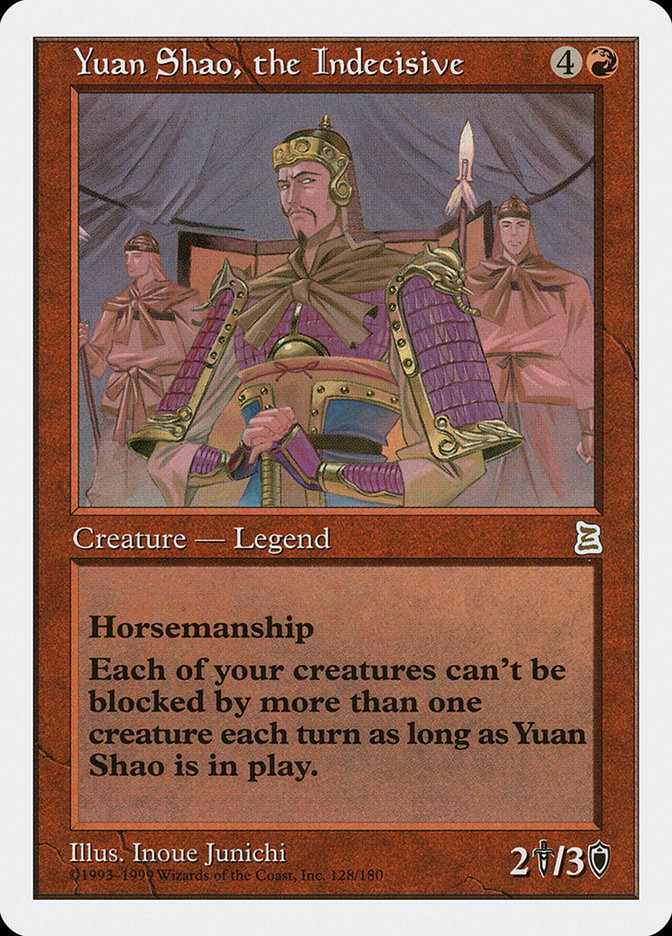 Magic the Gathering Card - Yuan Shao, the Indecisive - MTG Circle