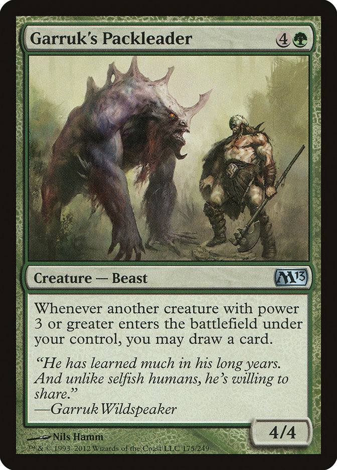 Magic the Gathering Card - Garruk's Packleader - MTG Circle
