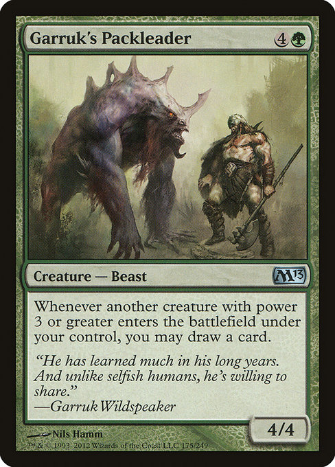 Magic the Gathering Card - Garruk's Packleader - MTG Circle