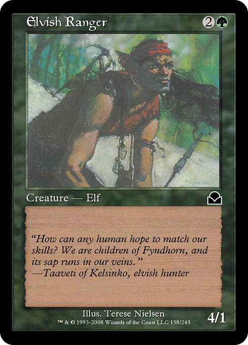 Magic the Gathering Card - Elvish Ranger - MTG Circle