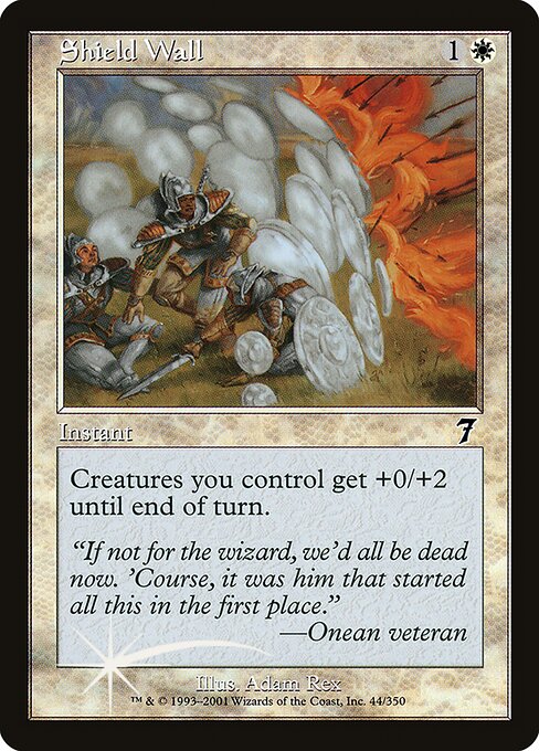 Magic the Gathering Card - Shield Wall - MTG Circle