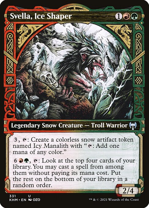 Magic the Gathering Card - Svella, Ice Shaper - MTG Circle