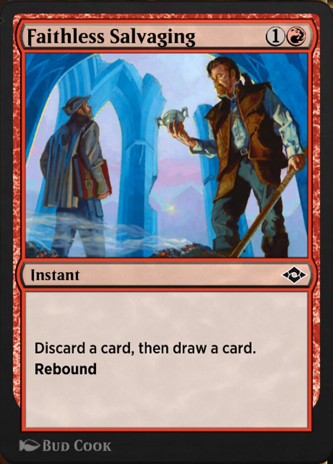 Magic the Gathering Card - Faithless Salvaging - MTG Circle