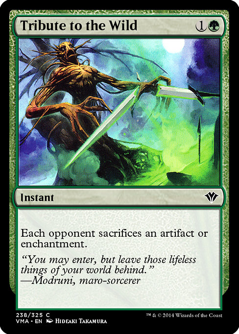 Magic the Gathering Card - Tribute to the Wild - MTG Circle