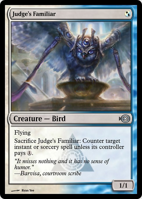 Magic the Gathering Card - Judge's Familiar - MTG Circle