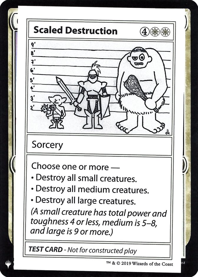 Magic the Gathering Card - Scaled Destruction - MTG Circle