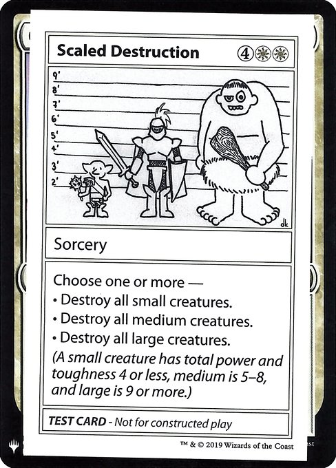 Magic the Gathering Card - Scaled Destruction - MTG Circle