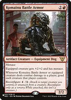 Magic the Gathering Card - Komainu Battle Armor - MTG Circle