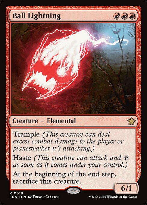 Magic the Gathering Card - Ball Lightning - MTG Circle