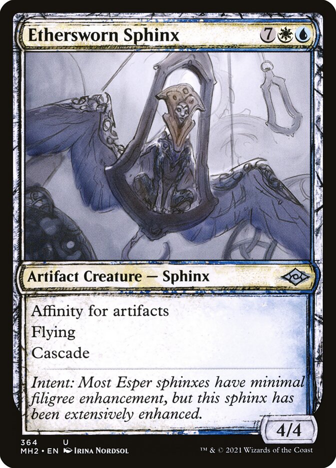 Magic the Gathering Card - Ethersworn Sphinx - MTG Circle