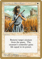 Magic the Gathering Card - Swords to Plowshares - MTG Circle