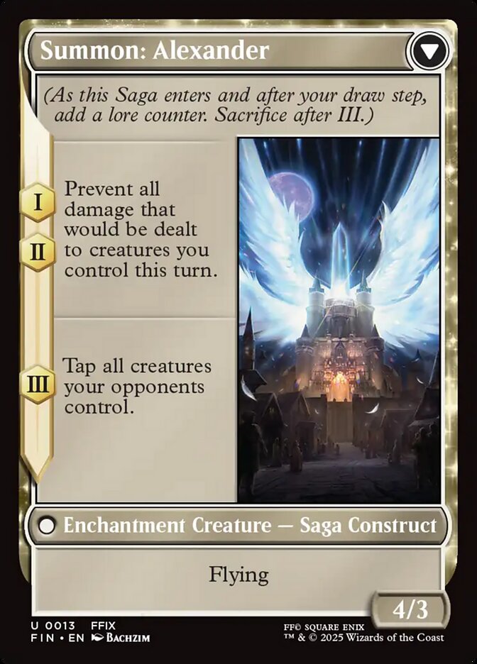 Magic the Gathering Card - Summon: Alexander - MTG Circle