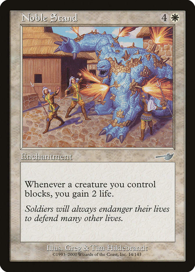 Magic the Gathering Card - Noble Stand - MTG Circle
