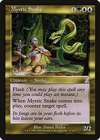 Magic the Gathering Card - Mystic Snake - MTG Circle