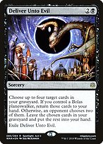 Magic the Gathering Card - Deliver Unto Evil - MTG Circle