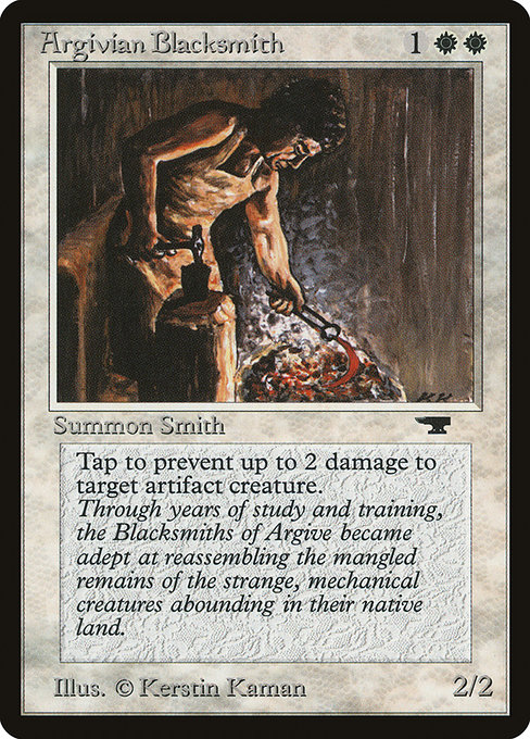 Magic the Gathering Card - Argivian Blacksmith - MTG Circle