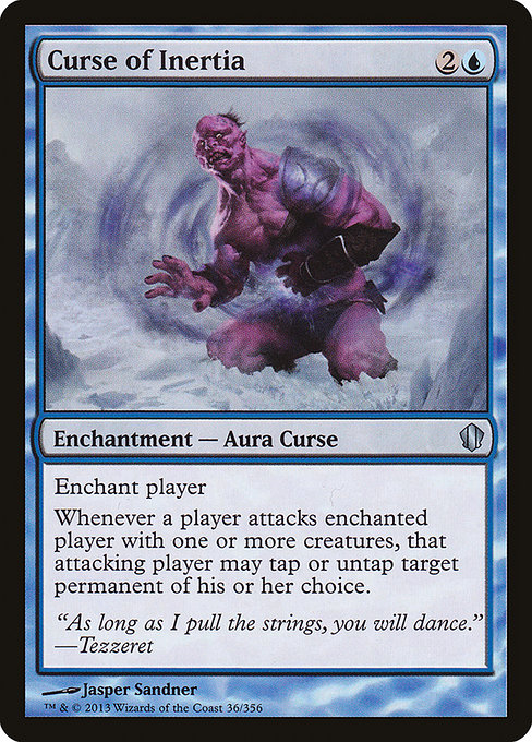 Magic the Gathering Card - Curse of Inertia - MTG Circle
