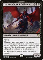 Magic the Gathering Card - Lorcan, Warlock Collector - MTG Circle