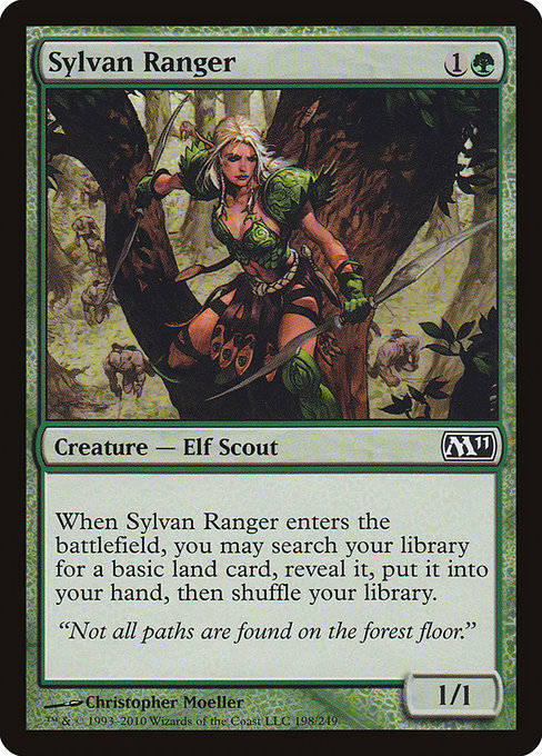 Magic the Gathering Card - Sylvan Ranger - MTG Circle