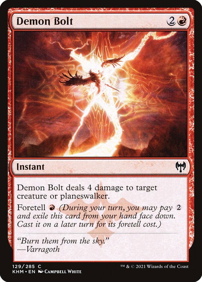 Magic the Gathering Card - Demon Bolt - MTG Circle