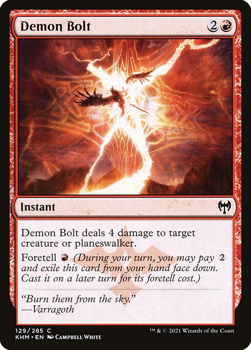 Magic the Gathering Card - Demon Bolt - MTG Circle