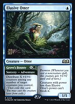 Magic the Gathering Card - Elusive Otter // Grove's Bounty - MTG Circle