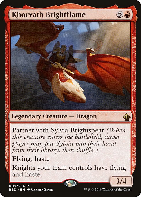 Magic the Gathering Card - Khorvath Brightflame - MTG Circle