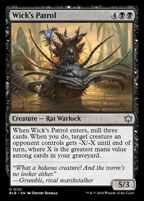 Magic the Gathering Card - Wick's Patrol - MTG Circle