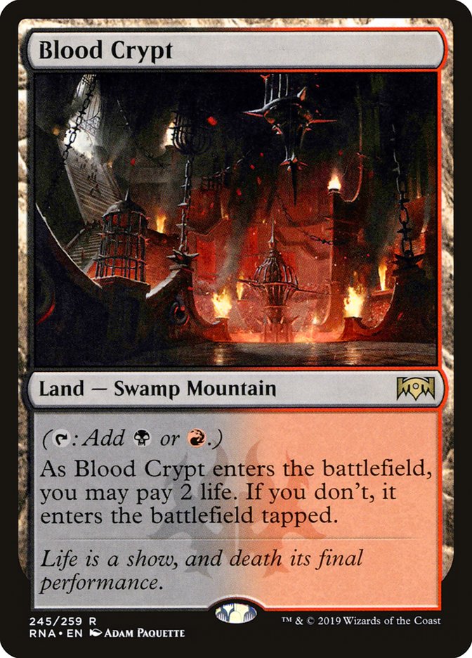 Magic the Gathering Card - Blood Crypt - MTG Circle