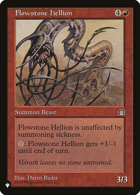 Magic the Gathering Card - Flowstone Hellion - MTG Circle